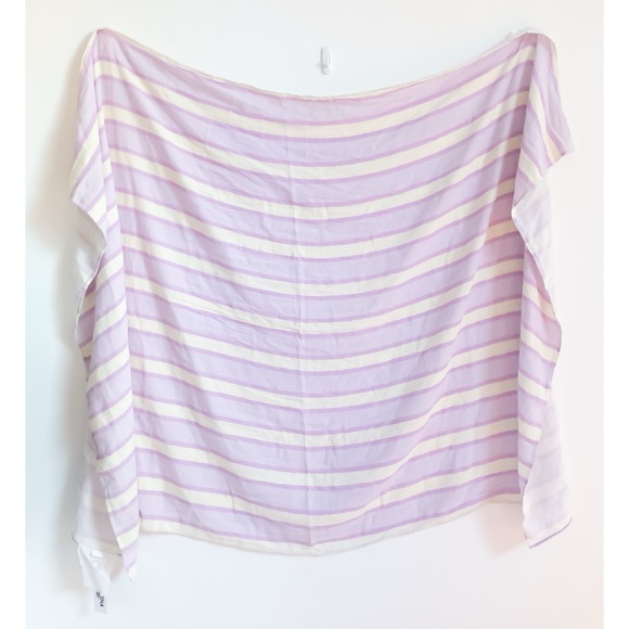 NWT RARE ALOHA Collection Montauk Hapa Pareo - Ube Purple Striped Sarong - Picture 5 of 13